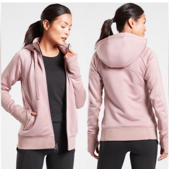 Athleta Tops Athleta Womans Triumph Luxe Shine Full Zip Hoodie